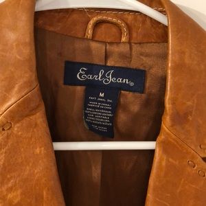 Earl Jean Brown Leather Jacket 